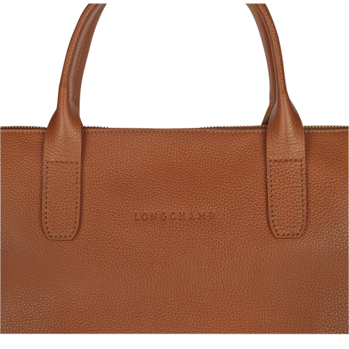 Longchamp Le Foulonné S Deri Erkek İş Çantası Kahverengi | 358-MIUDNS