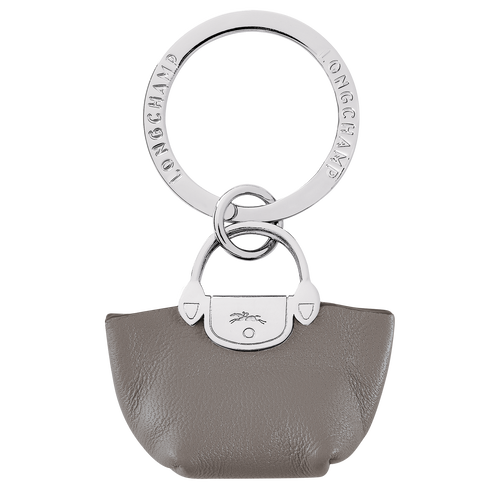 Longchamp Le Pliage Cuir Deri Kadın Anahtarlık Gri | 892-FLDBPQ