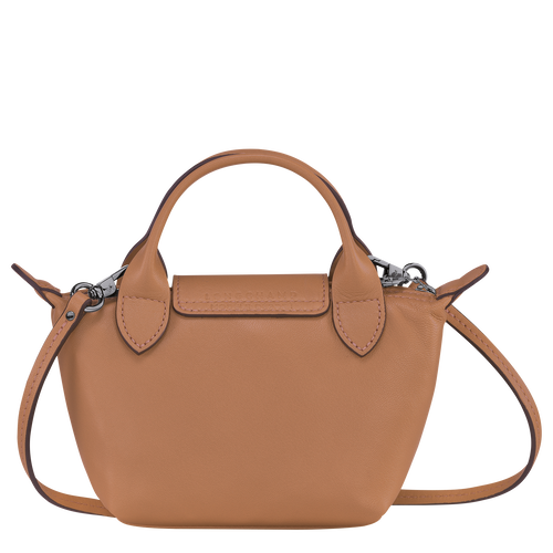 Longchamp Le Pliage Cuir Deri Kadın Çapraz Askılı Çanta Bej Rengi | 546-RSVEQW