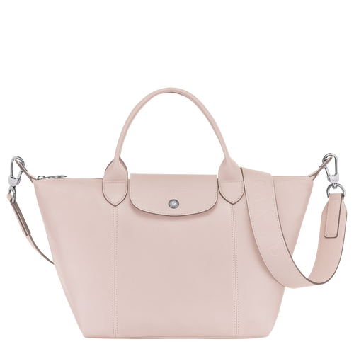 Longchamp Le Pliage Cuir S Deri Kadın El Çantası Pembe | 790-MXYGOK