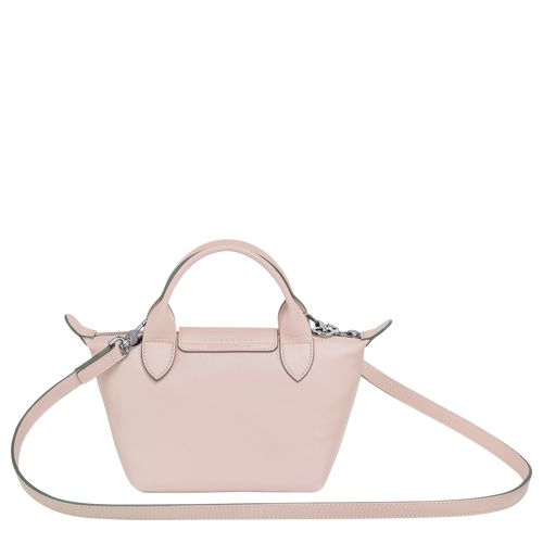 Longchamp Le Pliage Cuir XS Deri Kadın Mini Çanta Pembe | 048-BUTSRA