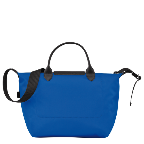 Longchamp Le Pliage Energy M Kanvas, Recycled canvas Erkek El Çantası Mavi | 628-LTSRFP