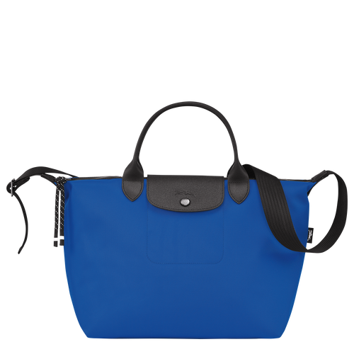 Longchamp Le Pliage Energy M Kanvas, Recycled canvas Erkek El Çantası Mavi | 628-LTSRFP