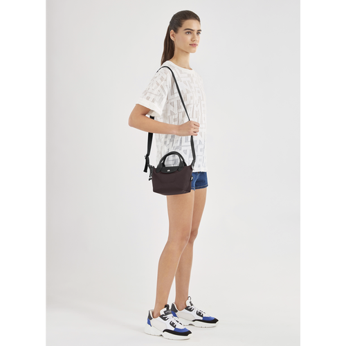 Longchamp Le Pliage Energy XS Kanvas, Recycled canvas Erkek El Çantası Kırmızı | 034-CYQTLX