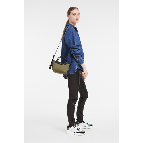 Longchamp Le Pliage Energy XS Kanvas, Recycled canvas Erkek El Çantası Yeşil | 083-GEIKPS