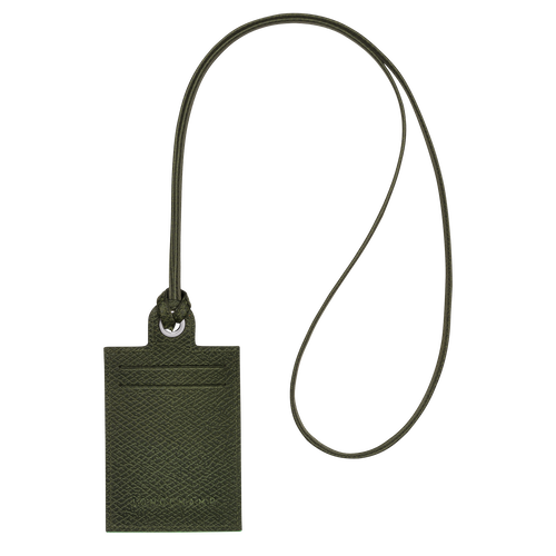 Longchamp Le Pliage Green Deri with necklace Kadın Kartlık Yeşil | 820-ZNKETI