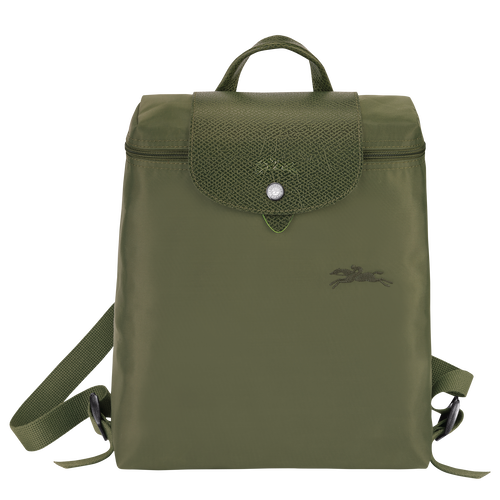 Longchamp Le Pliage Green Kanvas, Recycled canvas Erkek Sırt Çantaları Yeşil | 367-RCDTHA