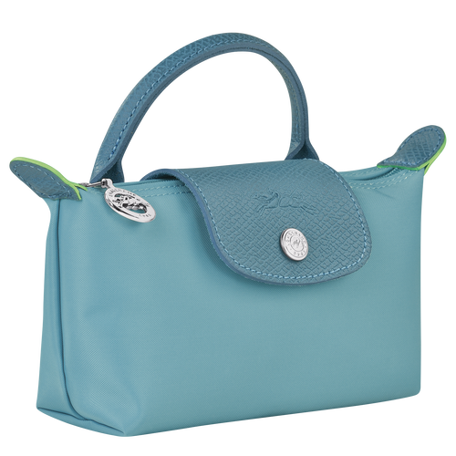 Longchamp Le Pliage Green Kanvas, Recycled canvas Kadın Kese Çanta Mavi | 563-CDRSPM