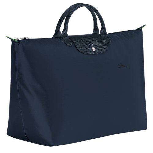 Longchamp Le Pliage Green L Kanvas, Recycled canvas Kadın Seyahat Çantası Mavi | 412-NVUYPG