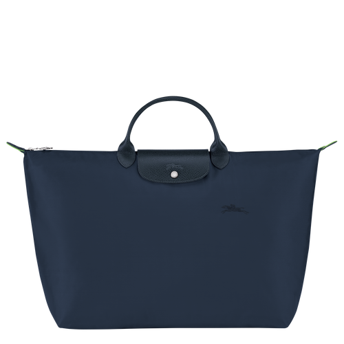 Longchamp Le Pliage Green L Kanvas, Recycled canvas Erkek Seyahat Çantası Mavi | 748-YAODQR