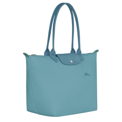 Longchamp Le Pliage Green L Kanvas, Recycled canvas Kadın Omuz Çantası Mavi | 852-RLUNTS