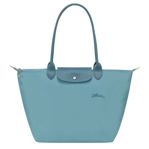 Longchamp Le Pliage Green L Kanvas, Recycled canvas Kadın Omuz Çantası Mavi | 852-RLUNTS