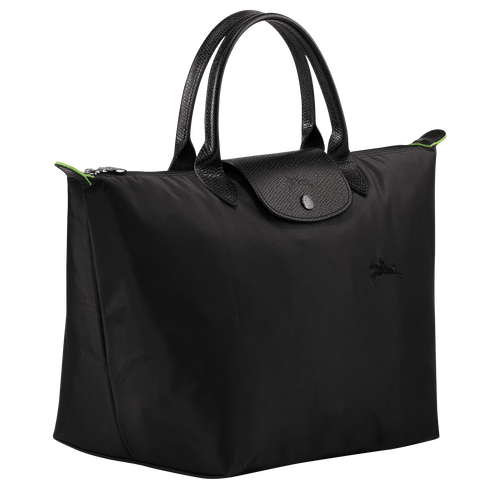 Longchamp Le Pliage Green M Kanvas, Recycled canvas Kadın El Çantası Siyah | 619-OSLWEX