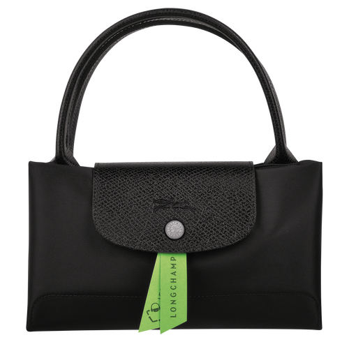 Longchamp Le Pliage Green M Kanvas, Recycled canvas Kadın El Çantası Siyah | 619-OSLWEX