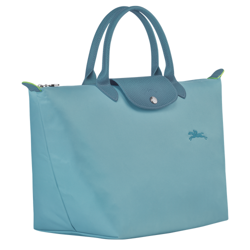 Longchamp Le Pliage Green M Kanvas, Recycled canvas Kadın El Çantası Mavi | 680-OHQURF