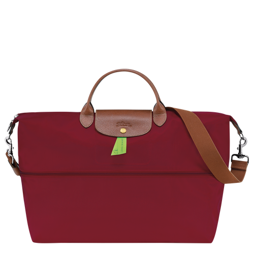 Longchamp Le Pliage Original Kanvas, Recycled canvas Erkek Seyahat Çantası Kırmızı | 961-BJZNTQ