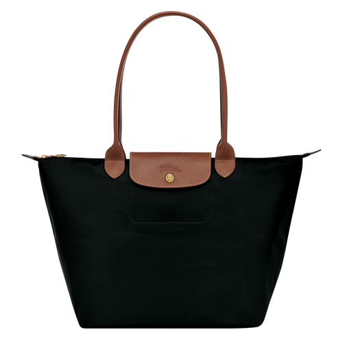 Longchamp Le Pliage Original L Kanvas, Recycled canvas Kadın Omuz Çantası Siyah | 345-UECFKA