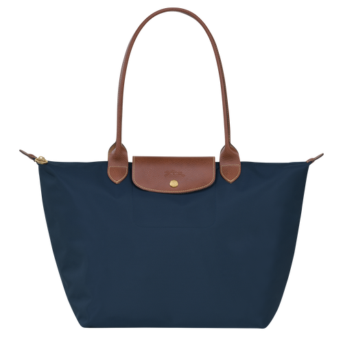 Longchamp Le Pliage Original L Kanvas, Recycled canvas Kadın Omuz Çantası Mavi | 489-EYITRO