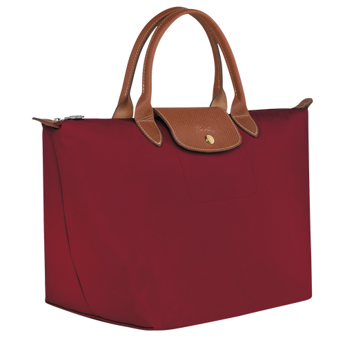 Longchamp Le Pliage Original M Kanvas, Recycled canvas Kadın El Çantası Kırmızı | 319-SLOEGC