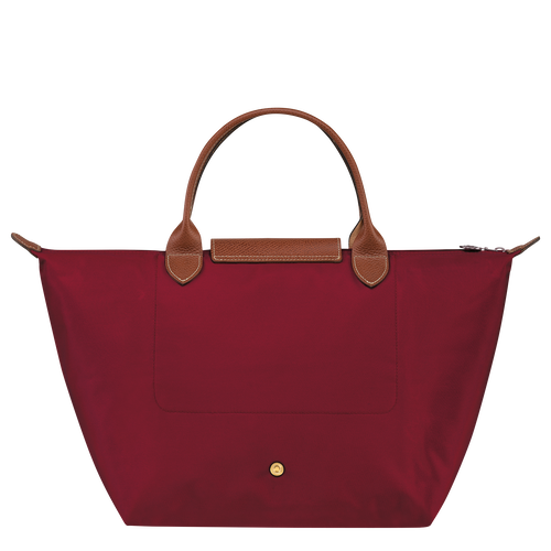 Longchamp Le Pliage Original M Kanvas, Recycled canvas Kadın El Çantası Kırmızı | 319-SLOEGC