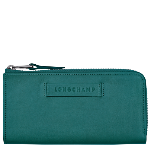 Longchamp Long 3D Deri Kadın Cüzdan Yeşil | 542-YUONVM