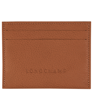 Longchamp Le Foulonné Deri Erkek Kartlık Kahverengi | 874-DSCWFU