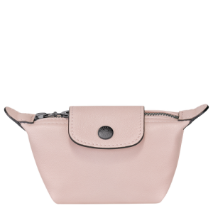 Longchamp Le Pliage Cuir Deri Erkek Bozuk Para Cüzdanı Pembe | 694-GXLBNP