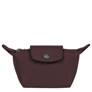 Longchamp Le Pliage Cuir Deri Erkek Bozuk Para Cüzdanı Kırmızı | 701-XWTHUZ