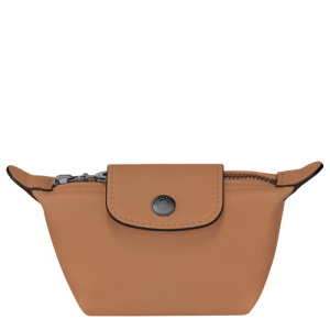 Longchamp Le Pliage Cuir Deri Erkek Bozuk Para Cüzdanı Bej Rengi | 754-KALFSD