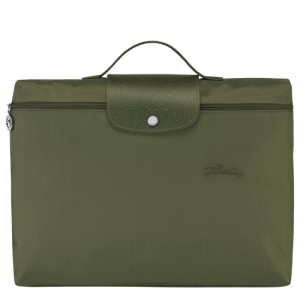 Longchamp Le Pliage Green Kanvas, Recycled canvas Erkek İş Çantası Yeşil | 052-UNPEVT