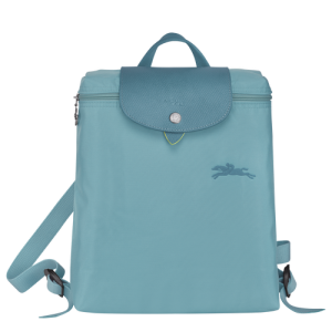 Longchamp Le Pliage Green Kanvas, Recycled canvas Erkek Sırt Çantaları Mavi | 391-DWEZGX