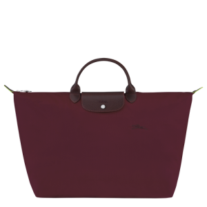 Longchamp Le Pliage Green L Kanvas, Recycled canvas Erkek Seyahat Çantası Kırmızı | 035-ZEUIYW