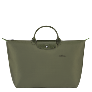 Longchamp Le Pliage Green L Kanvas, Recycled canvas Kadın Seyahat Çantası Yeşil | 237-VTOQGL