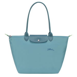 Longchamp Le Pliage Green L Kanvas, Recycled canvas Kadın Omuz Çantası Mavi | 852-RLUNTS