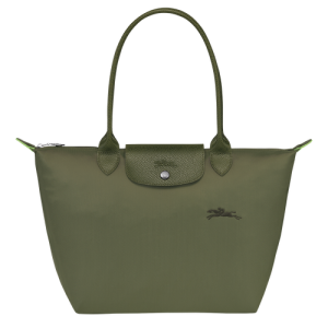 Longchamp Le Pliage Green S Kanvas, Recycled canvas Kadın Omuz Çantası Yeşil | 324-MLUAOH