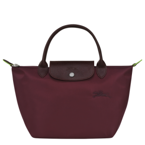 Longchamp Le Pliage Green S Kanvas, Recycled canvas Kadın El Çantası Kırmızı | 924-EADJYB