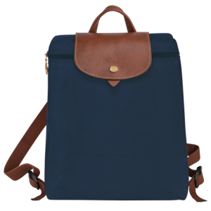 Longchamp Le Pliage Original Kanvas, Recycled canvas Erkek Sırt Çantaları Mavi | 051-AFEOGJ