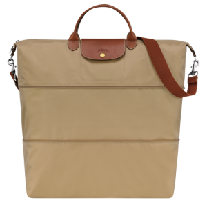 Longchamp Le Pliage Original Kanvas, Recycled canvas Kadın Seyahat Çantası Bej Rengi | 592-JERHIX