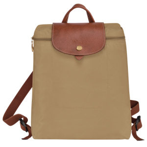 Longchamp Le Pliage Original Kanvas, Recycled canvas Erkek Sırt Çantaları Bej Rengi | 826-XWTCPS