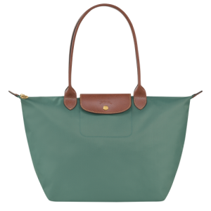 Longchamp Le Pliage Original L Kanvas, Recycled canvas Kadın Omuz Çantası Yeşil | 286-USNEPY