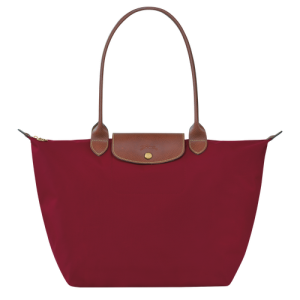 Longchamp Le Pliage Original L Kanvas, Recycled canvas Kadın Omuz Çantası Kırmızı | 692-TFJASY