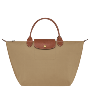 Longchamp Le Pliage Original M Kanvas, Recycled canvas Kadın El Çantası Bej Rengi | 982-EUIXLO