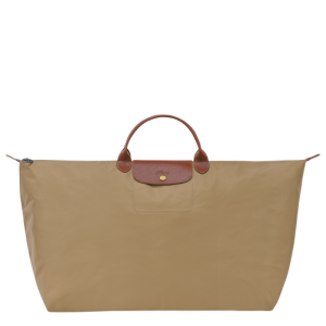 Longchamp Le Pliage Original XL Kanvas, Recycled canvas Erkek Seyahat Çantası Bej Rengi | 728-YXVEAF