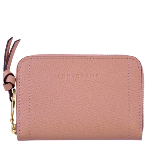 Longchamp Mailbox Deri Kadın Bozuk Para Cüzdanı Pembe | 379-YUTEZN